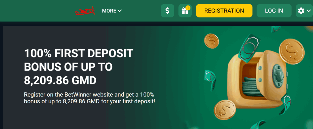Options for Betwinner welcome bonus