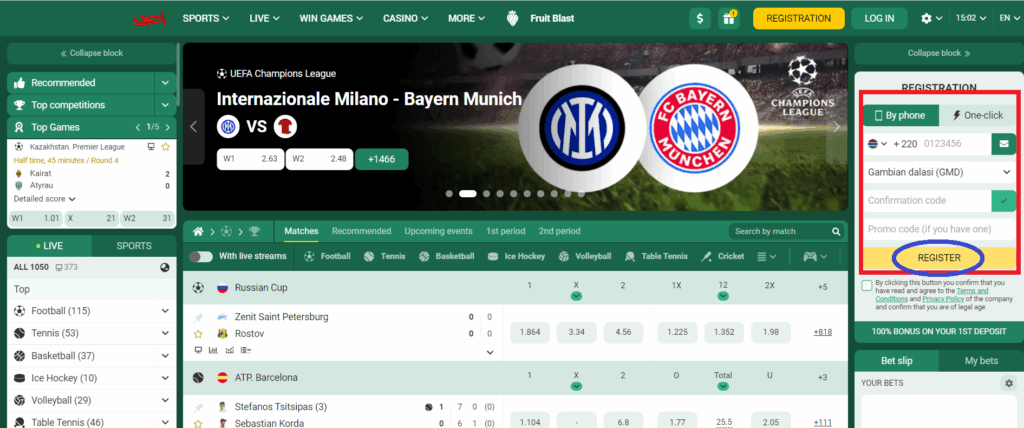 Evaluating the visual part of the Bet Winner site 